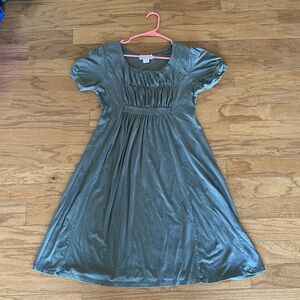 MOTHER TO BE Brown Cotton Maternity Dress